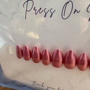 Hand Crafted Coral Press-On Nails